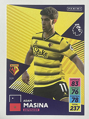 319.-Adam-Masina-Watford-Panini-Adrenalyn-XL-2021-22-Card-Football