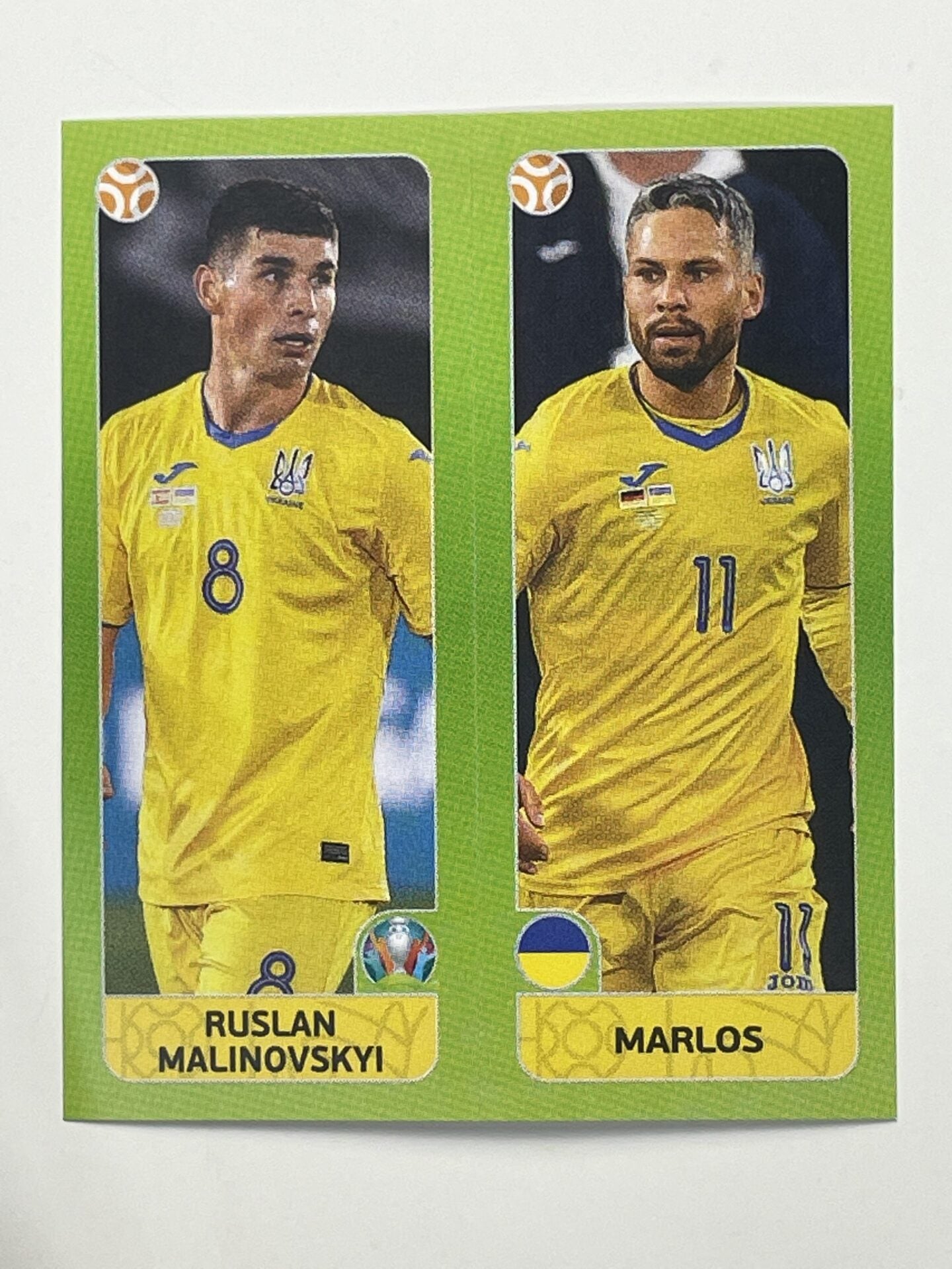 319a:b. Ruslan Malinovskyi &#038; Marlos (Ukraine) &#8211; Euro 2020 Stickers