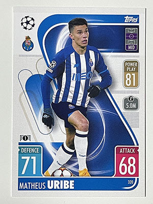 320.-Matheus-Uribe-FC-Porto-Match-Attax-2021-22-Topps-Football-Card