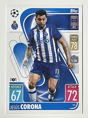 321.-Jesus-Corona-FC-Porto-Match-Attax-2021-22-Topps-Football-Card