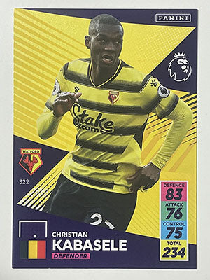 322.-Christian-Kabasele-Watford-Panini-Adrenalyn-XL-2021-22-Card-Football