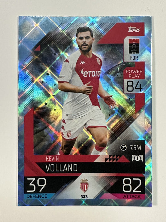 323 Kevin Volland Base Crystal Foil Parallel (AS Monaco) Topps Match Attax 2022:2023 Card