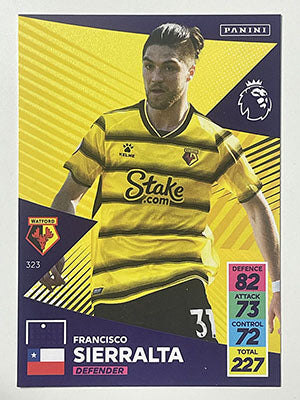 323.-Francisco-Sierralta-Watford-Panini-Adrenalyn-XL-2021-22-Card-Football