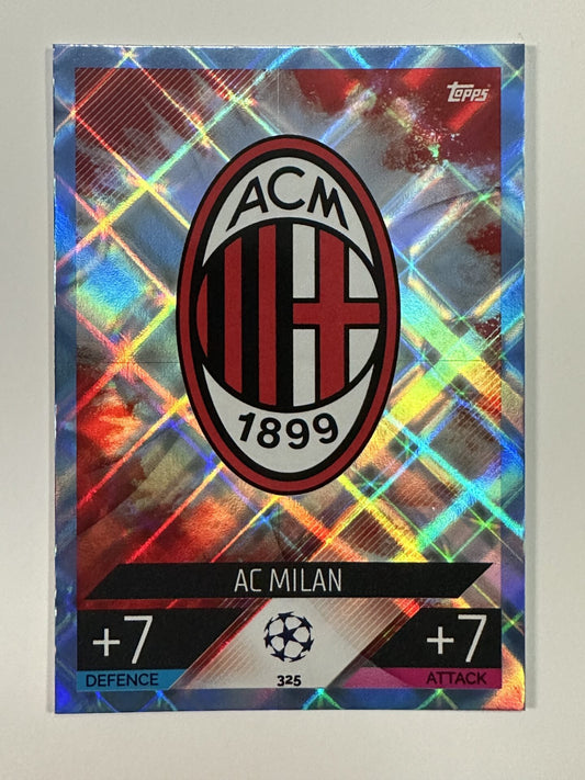 325 Team Badge Crystal Foil Parallel (AC Milan) Topps Match Attax 2022:2023 Card