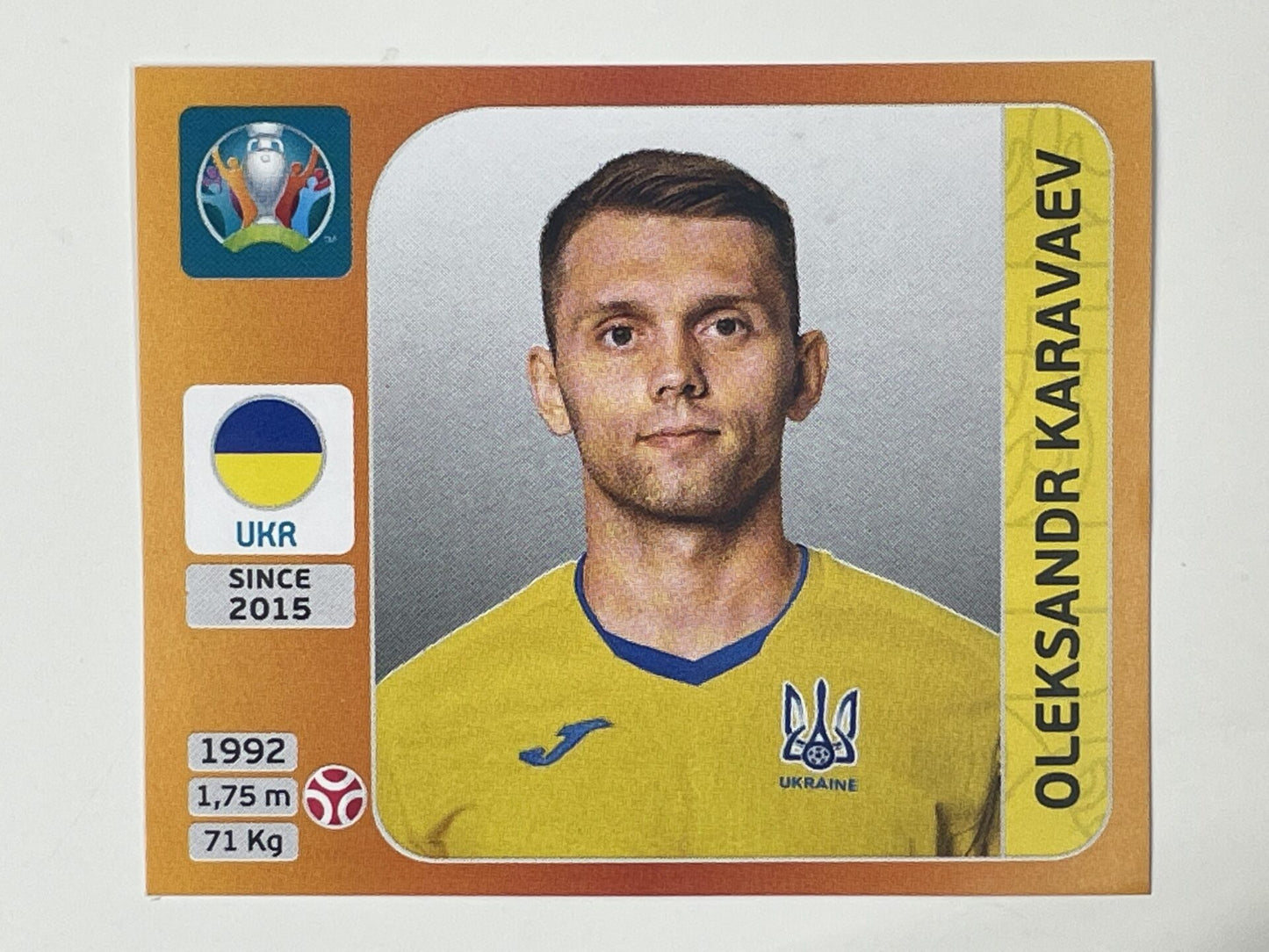 325. Oleksandr Karavaev (Ukraine) &#8211; Euro 2020 Stickers