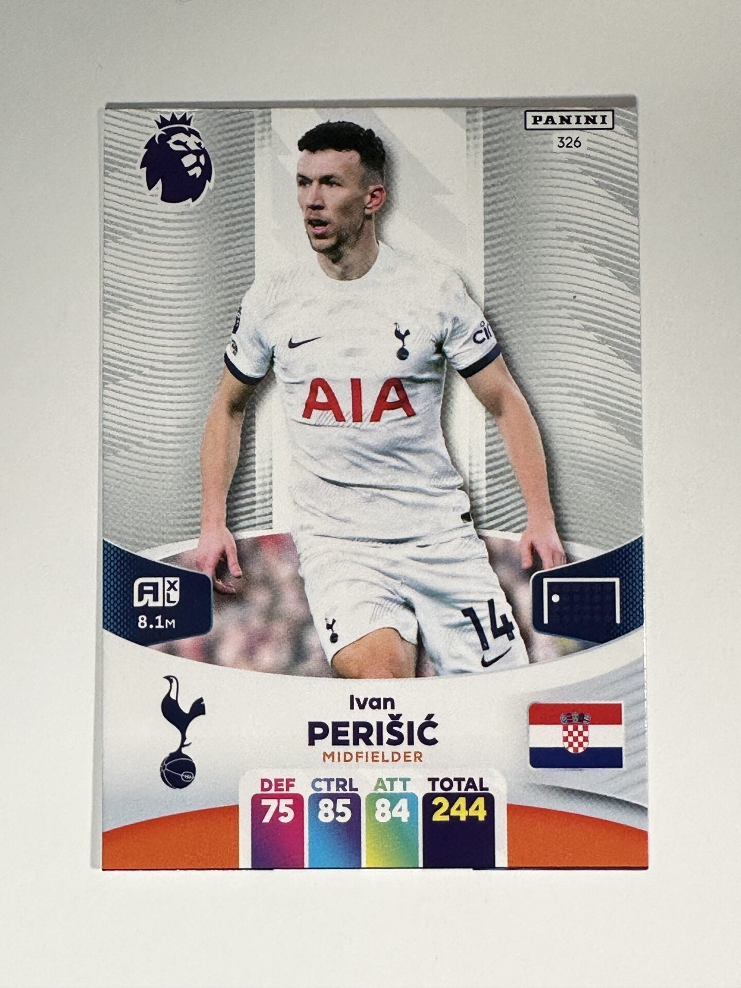 326 Ivan Perisic Tottenham Hotspur Base Panini Premier League Adrenalyn XL 2024 Card