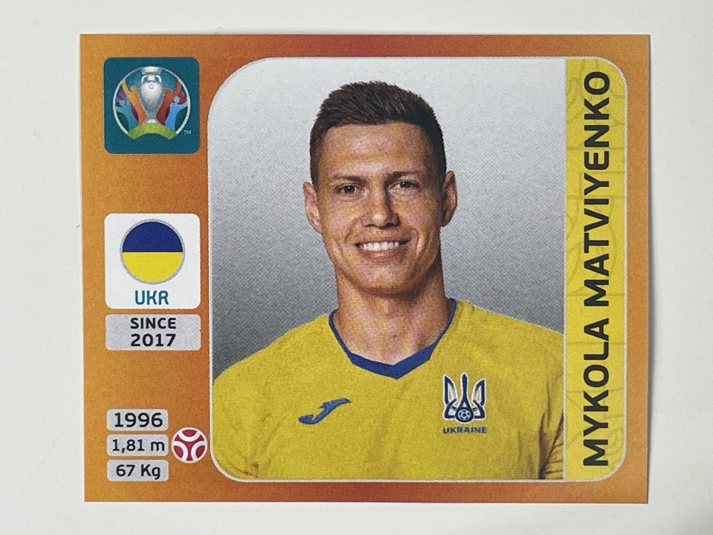 327. Mykola Matviyenko (Ukraine) &#8211; Euro 2020 Stickers