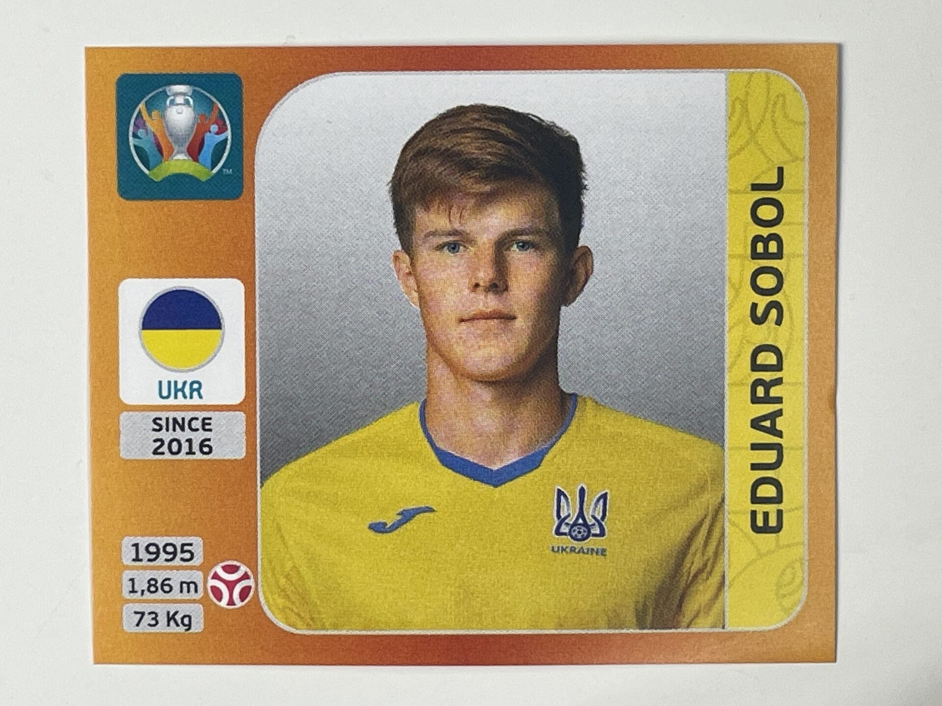 329. Eduard Sobol (Ukraine) &#8211; Euro 2020 Stickers