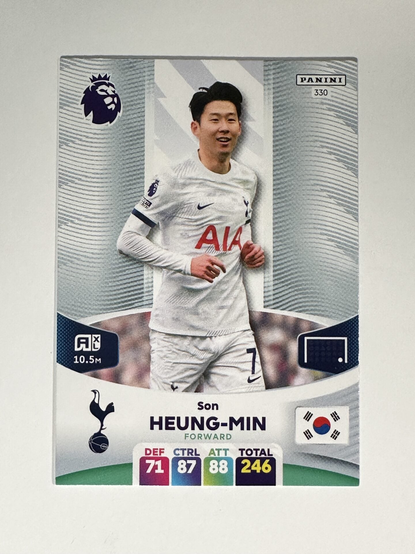 330 Son Heung-Min Tottenham Hotspur Base Panini Premier League Adrenalyn XL 2024 Card