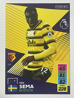 330.-Ken-Sema-Watford-Panini-Adrenalyn-XL-2021-22-Card-Football