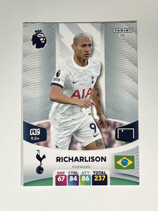 331 Richarlison Tottenham Hotspur Base Panini Premier League Adrenalyn XL 2024 Card