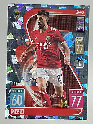 331.-Pizzi-Crystal-Foil-Parallel-SL-Benfica-Match-Attax-2021-22-Topps-Football-Card