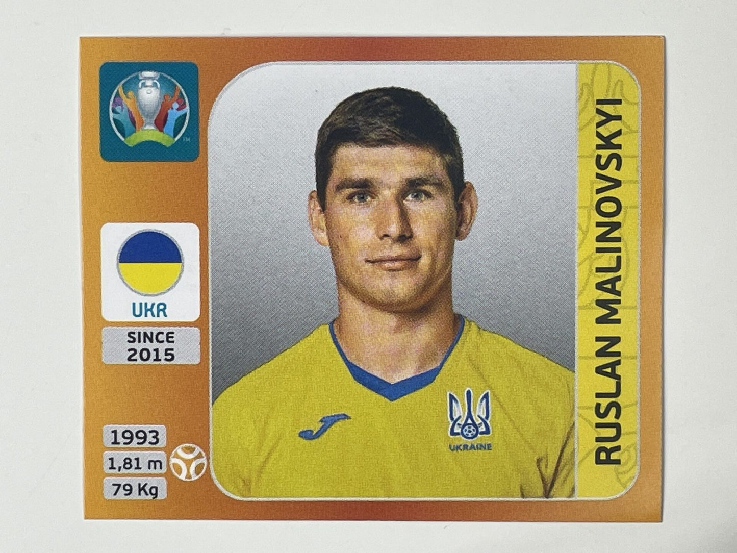 333. Ruslan Malinovskyi (Ukraine) &#8211; Euro 2020 Stickers