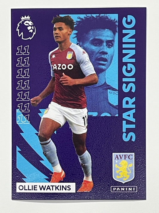 334 Ollie Watkins Star Signing Sticker Aston Villa Premier League 2021 Football Sticker