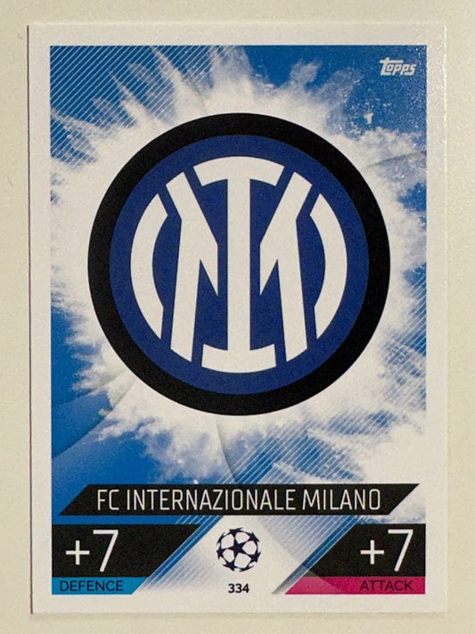 334. Team Badge (FC Internazionale Milano) &#8211; Topps Match Attax 2022:2023 card