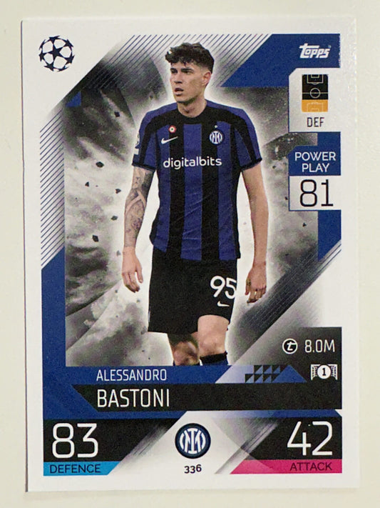 336. Alessandro Bastoni (FC Internazionale Milano) &#8211; Topps Match Attax 2022:2023 card