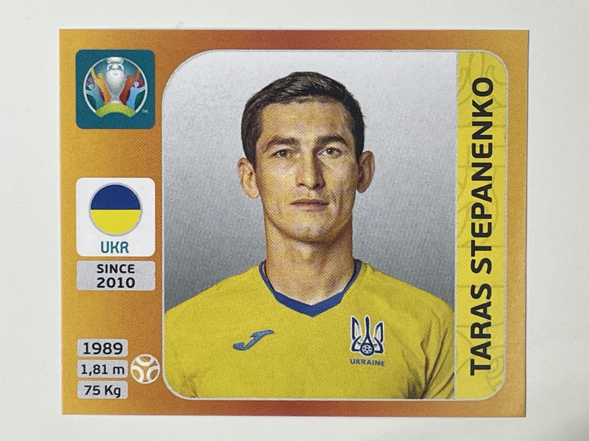 336. Taras Stepanenko (Ukraine) &#8211; Euro 2020 Stickers