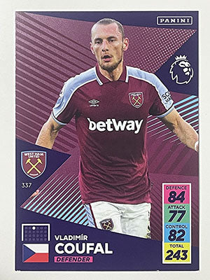 337.-Vladimir-Coufal-West-Ham-Panini-Adrenalyn-XL-2021-22-Card-Football