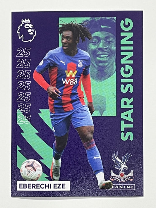 338 Eberchi Eze Star Signing Sticker Crystal Palace Premier League 2021 Football Sticker