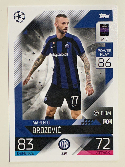 338. Marcelo Brozovic (FC Internazionale Milano) &#8211; Topps Match Attax 2022:2023 card