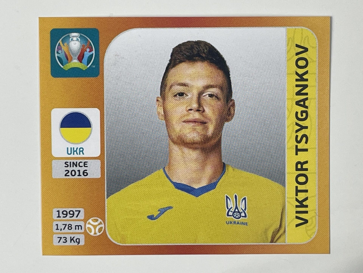 338. Viktor Tsygankov (Ukraine) &#8211; Euro 2020 Stickers