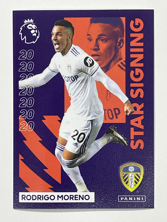 341 Rodrigo Moreno Star Signing Sticker Leeds United Premier League 2021 Football Sticker