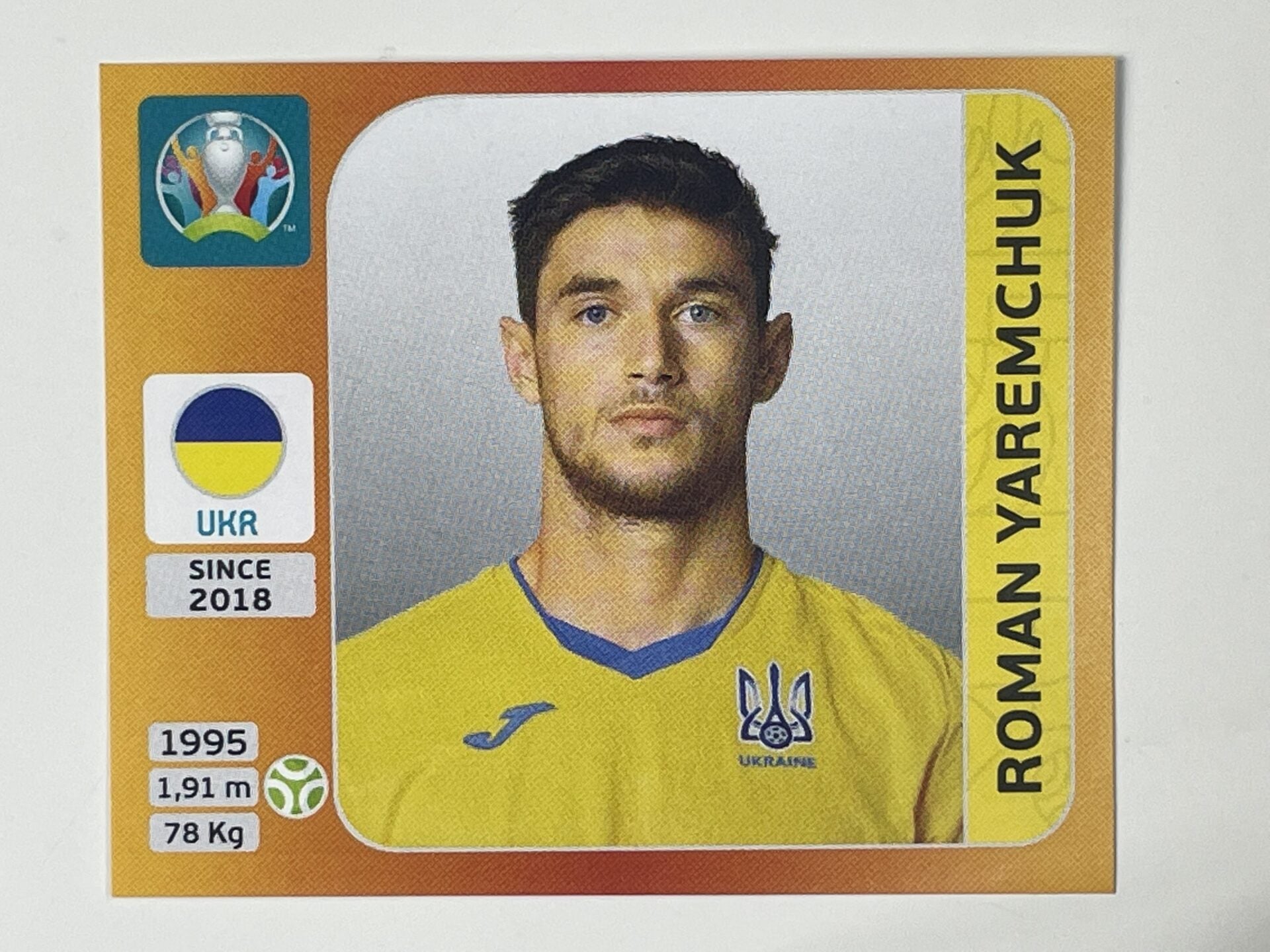 341. Roman Yaremchuk (Ukraine) &#8211; Euro 2020 Stickers