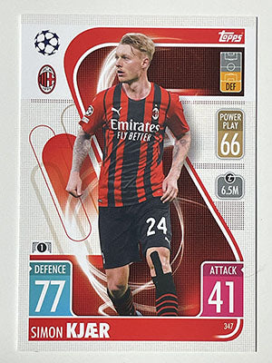 347.-Simon-Kjaer-AC-Milan-Match-Attax-2021-22-Topps-Football-Card