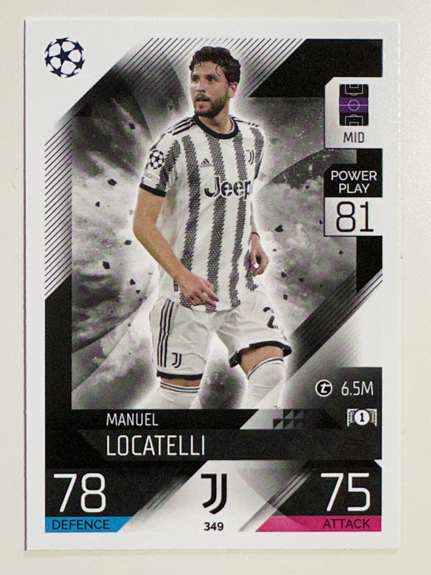 349. Manuel Locatelli (Juventus) &#8211; Topps Match Attax 2022:2023 card