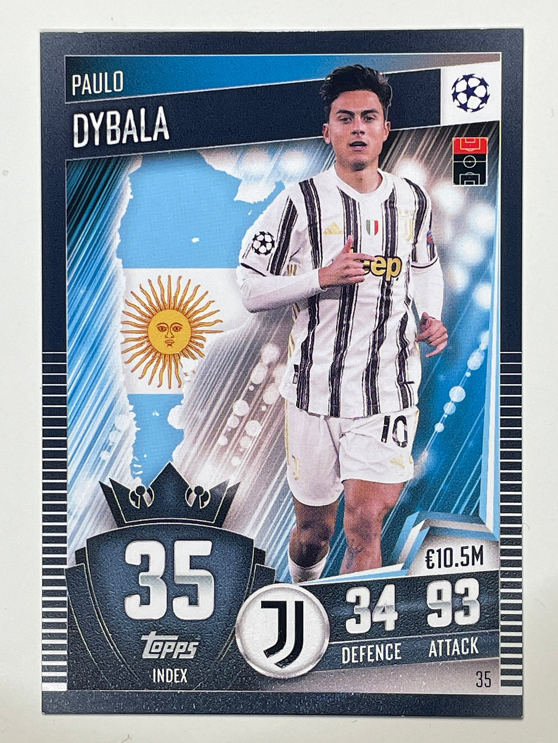 35. Paulo Dybala (Juventus) Football Card &#8211; Match Attax 101 2021 Card