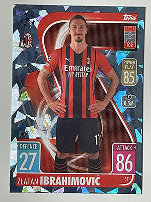 351.-Zlatan-Ibrahimovic-Crystal-Foil-Parallel-AC-Milan-Match-Attax-2021-22-Topps-Football-Card