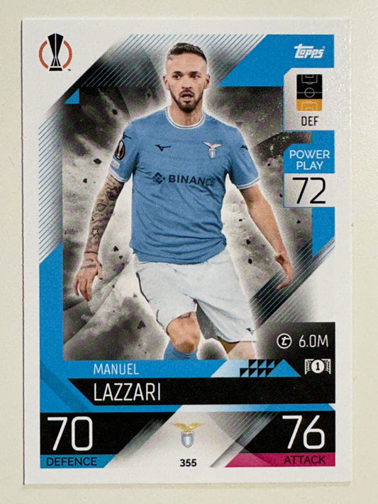 355. Manuel Lazzari (SS Lazio) &#8211; Topps Match Attax 2022:2023 card