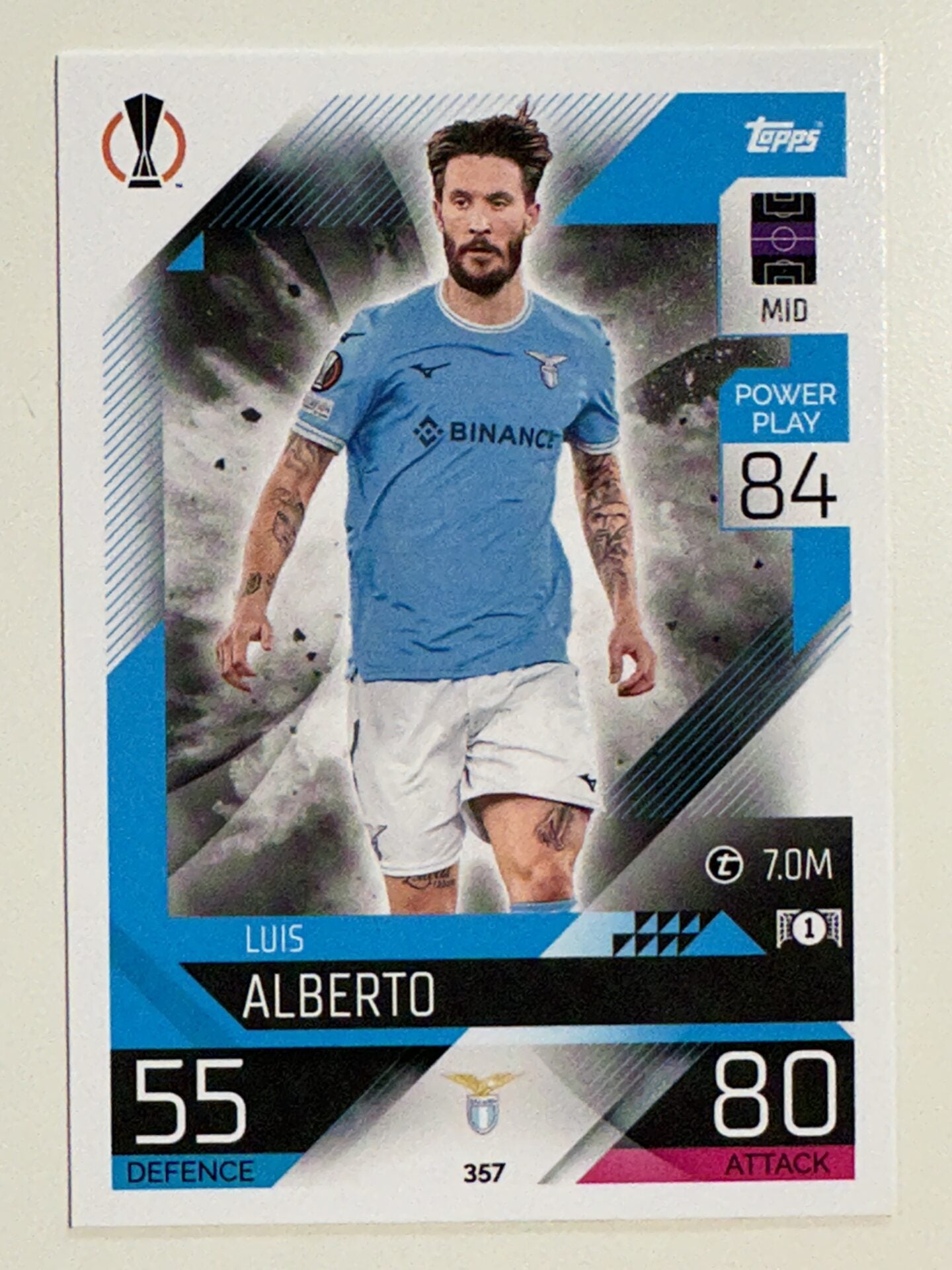 357. Luis Alberto (SS Lazio) &#8211; Topps Match Attax 2022:2023 card