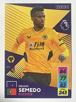 357.-Nelson-Semedo-Wolves-Panini-Adrenalyn-XL-2021-22-Card-Football