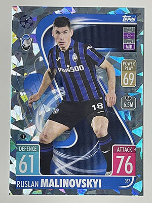 357.-Ruslan-Malinovskyi-Crystal-Foil-Parallel-Atalanta-Match-Attax-2021-22-Topps-Football-Card