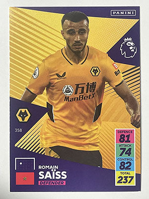 358.-Romain-Saiss-Wolves-Panini-Adrenalyn-XL-2021-22-Card-Football