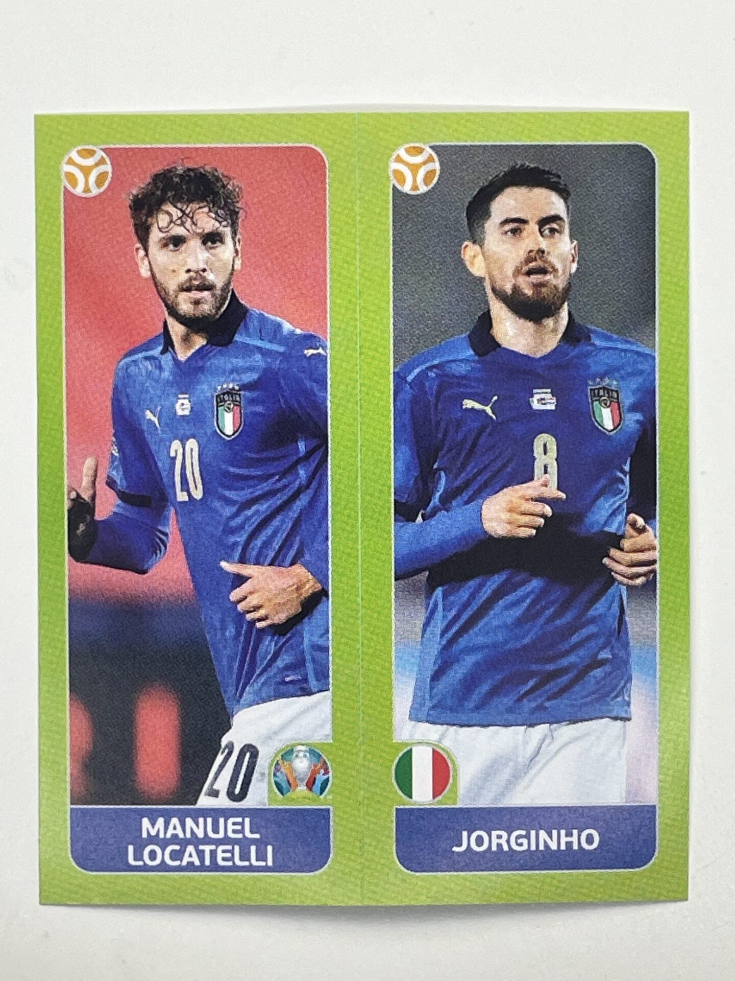 35a:b. Manuel Locatello &#038; Jorginho (Italy) &#8211; Euro 2020 Stickers