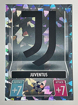 361.-Club-Badge-Crystal-Foil-Parallel-Juventus-Match-Attax-2021-22-Topps-Football-Card