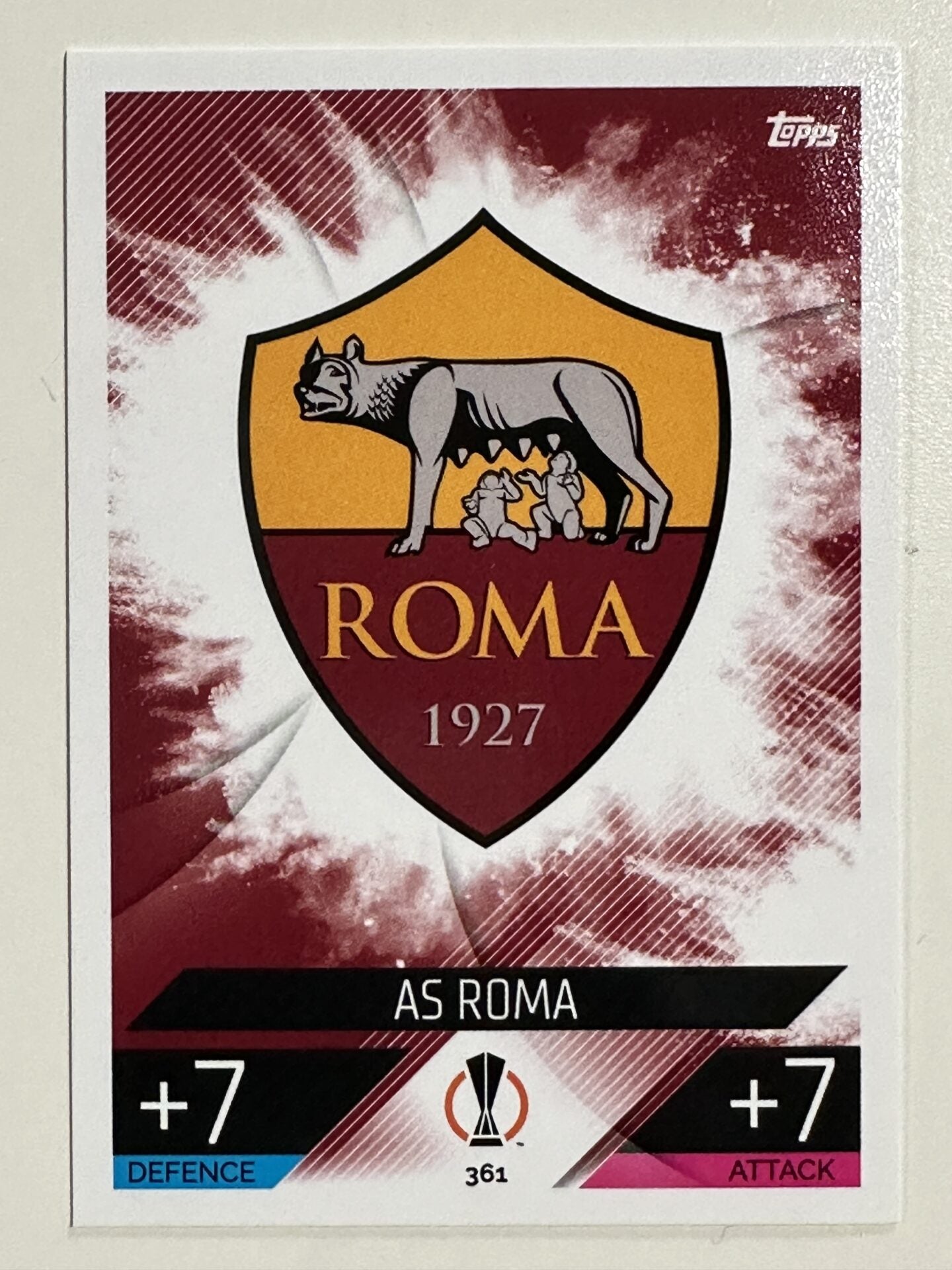 361. Team Badge (AS Roma) &#8211; Topps Match Attax 2022:2023 card