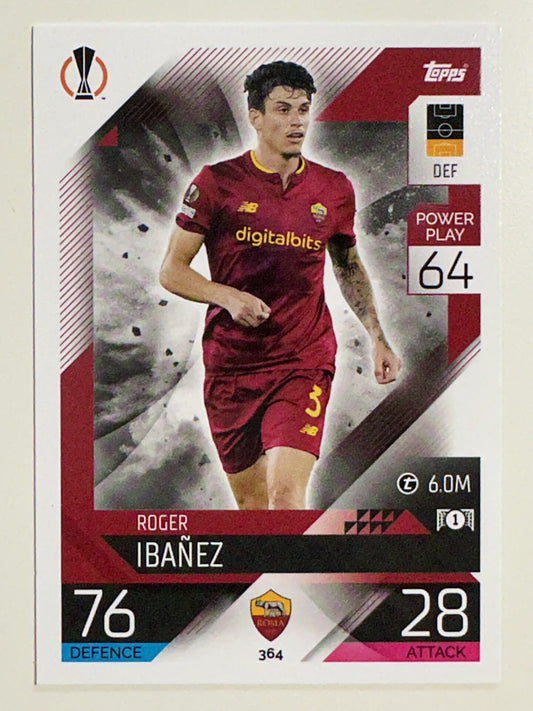 364. Roger Ibanez (AS Roma) &#8211; Topps Match Attax 2022:2023 card