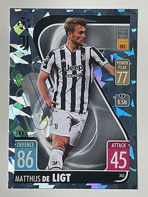 365.-Matthijs-de-Ligt-Crystal-Foil-Parallel-Juventus-Match-Attax-2021-22-Topps-Football-Card