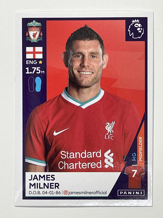 366 James Milner Sticker Liverpool Premier League 2021 Football Sticker