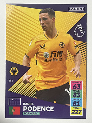 366.-Daniel-Podence-Wolves-Panini-Adrenalyn-XL-2021-22-Card-Football