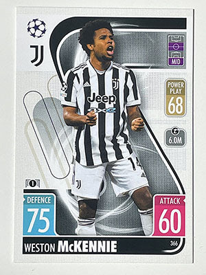 366.-Weston-McKennie-Juventus-Match-Attax-2021-22-Topps-Football-Card