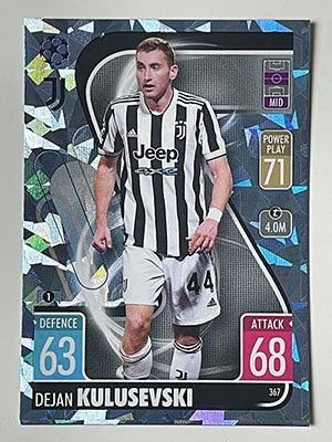 367.-Dejan-Kulusevski-Crystal-Foil-Parallel-Juventus-Match-Attax-2021-22-Topps-Football-Card