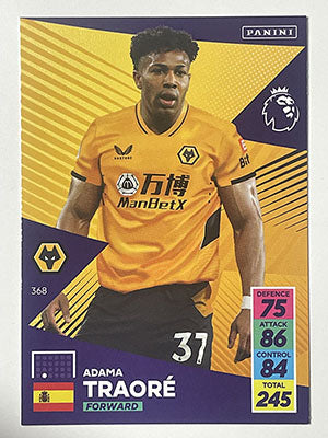 368.-Adama-Traore-Wolves-Panini-Adrenalyn-XL-2021-22-Card-Football