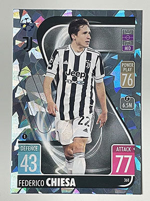 368.-Federico-Chiesa-Crystal-Foil-Parallel-Juventus-Match-Attax-2021-22-Topps-Football-Card