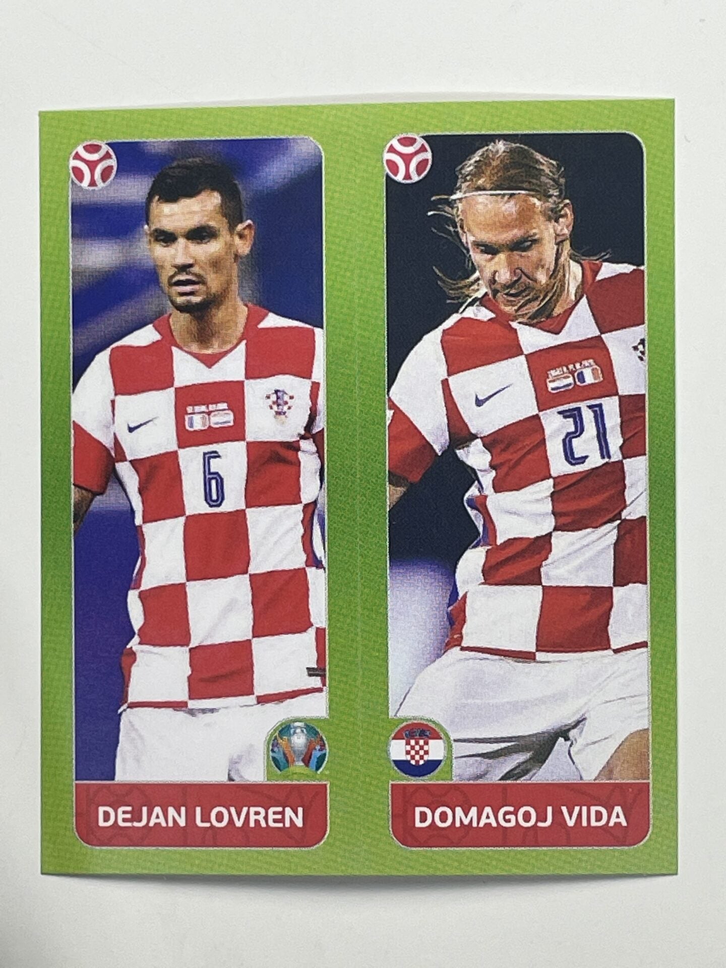 369a:b. Dejan Lovren &#038; Domagoj Vida (Croatia) &#8211; Euro 2020 Stickers