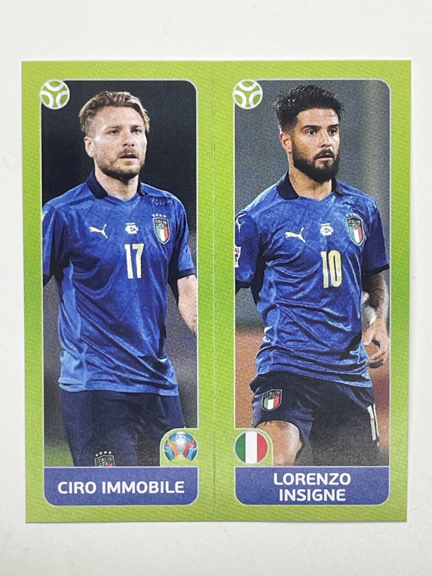 36a:b. Ciro Immobile &#038; Lorenzo Insigne (Italy) &#8211; Euro 2020 Stickers