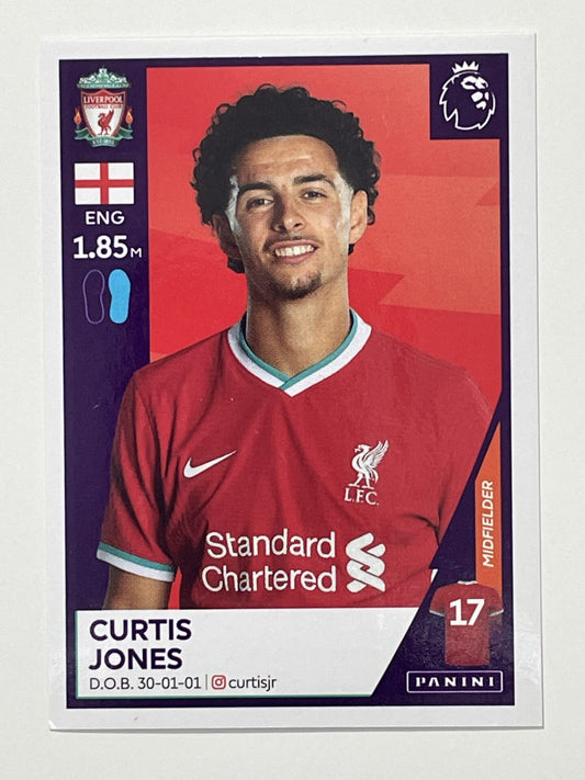 370 Curtis Jones Sticker Liverpool Premier League 2021 Football Sticker